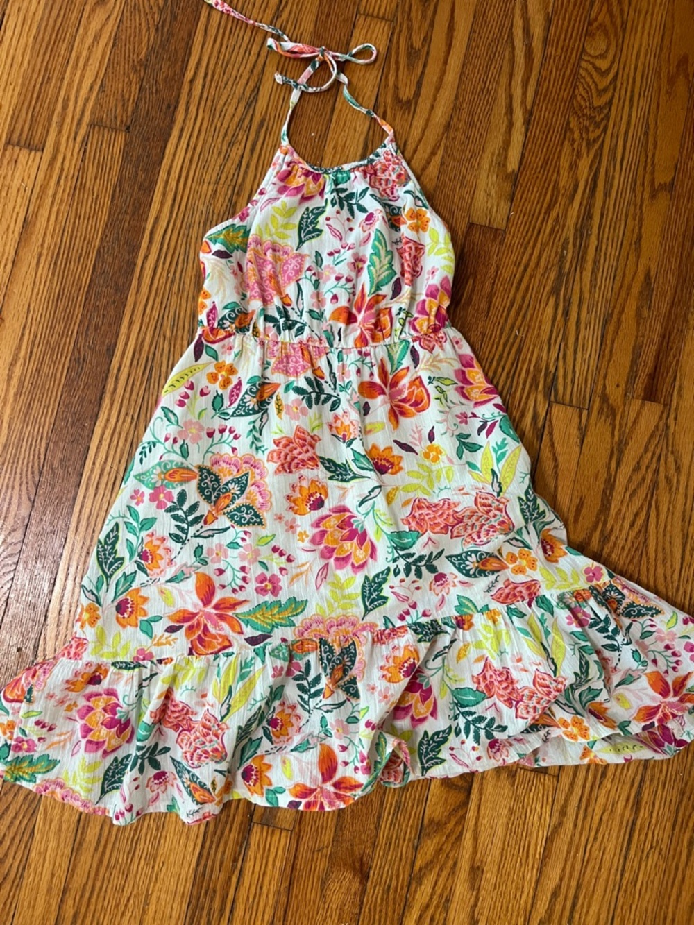 Old Navy Halter Sundress with Multicolor Floral Print